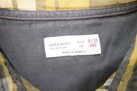 Károvaná košeľa 9-10 rokov, zara,140