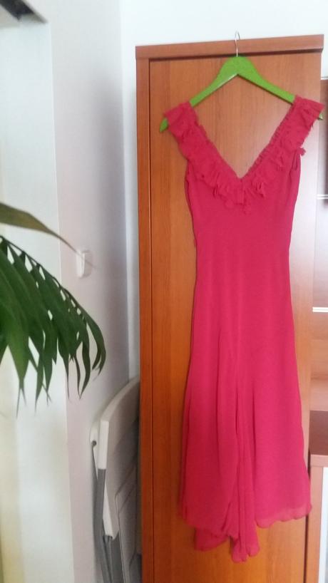 Cyklamenove saty mango, mango,xs