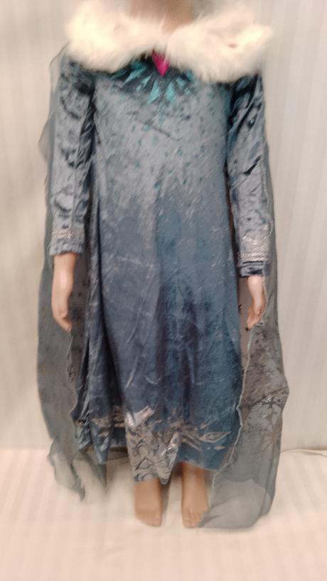 Kostým frozen elsa zamatové šaty, 7-8r, 122-134 cm,