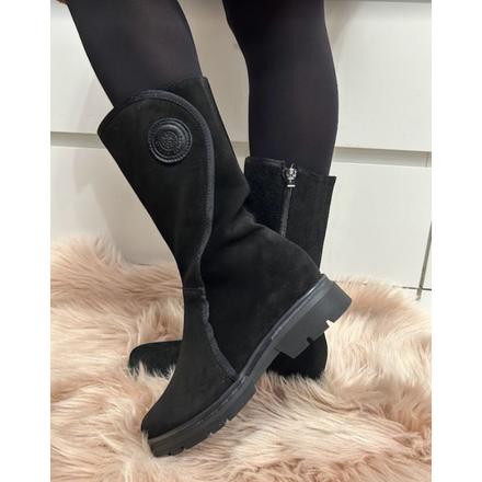 Dámske kožené čižmy tanex 2050291 z+b, 36 / 37