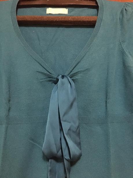 Tyrkysovo modrý svetrik, marks & spencer,s