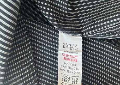 M&s pásikavá košela vel.164, marks & spencer,164