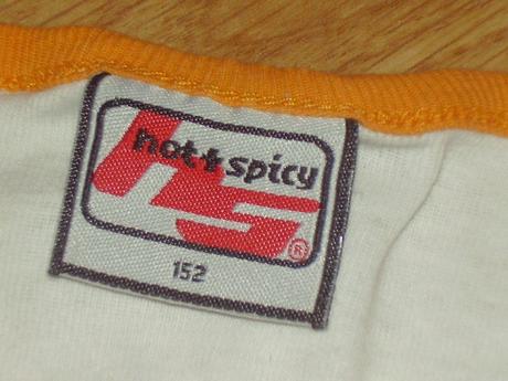 Bielo - oranžove tričko, 146