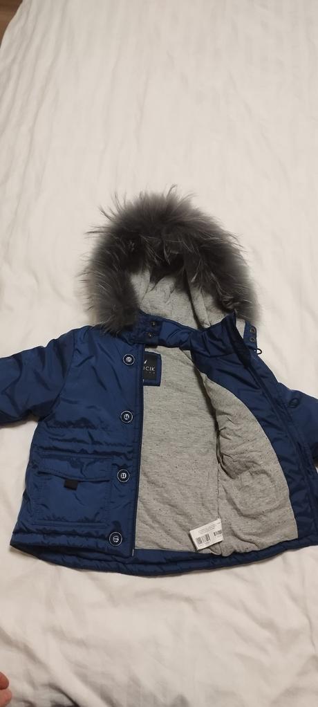 Zimná bunda s pravou kožušinou, wojcik,80