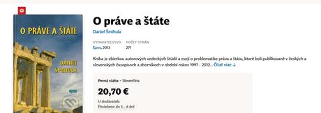 Daniel šmihula- o práve a štáte, 