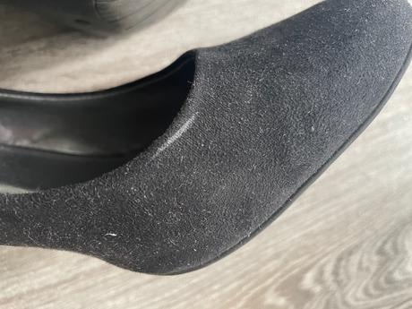 Semišové elegantné čierne lodičky, graceland,40