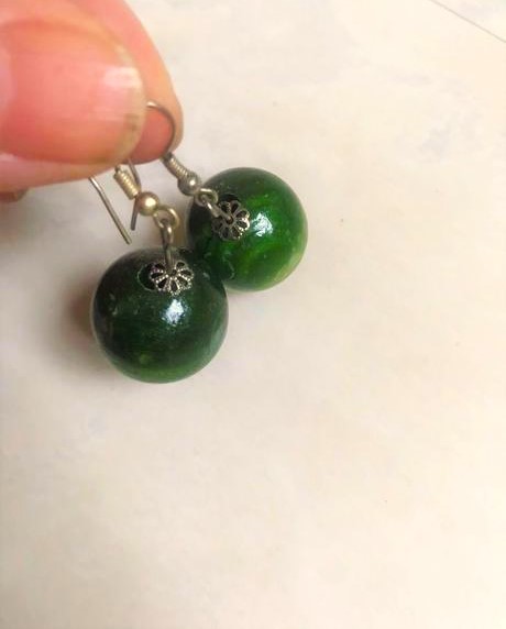 Drevené náušnice, 