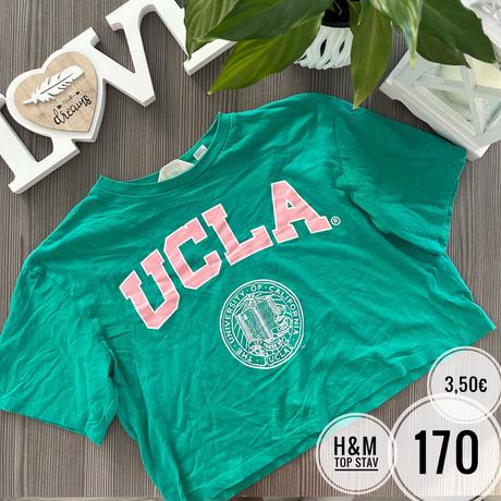 Crop tričko široké, h&m,170