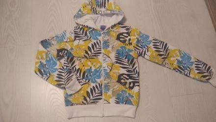 Teplejšia farebná mikina na zips, 158