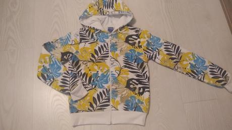 Teplejšia farebná mikina na zips, 158