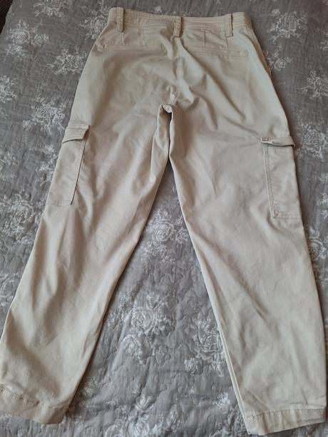 Kapsáčové béžové nohavice, amisu,38