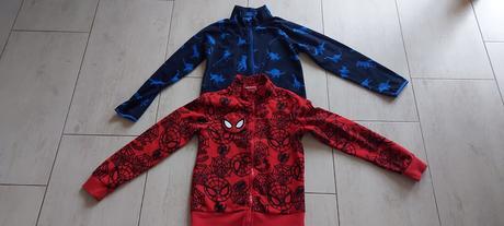 Mikiny fleece č. 134/140 - spolu 6eur, marvel,134
