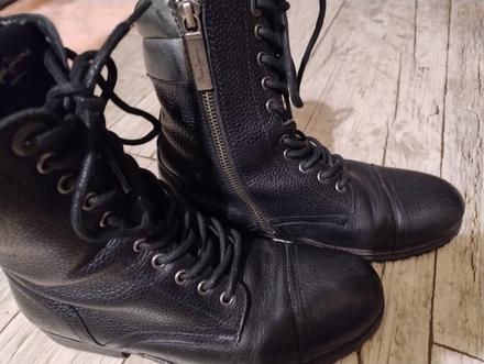 Kožené čižmy pepe jeans, pepe jeans,38