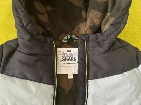 Detská zimná bunda, veľmi hrubá a teplá. 2-3 roky, f&f,104