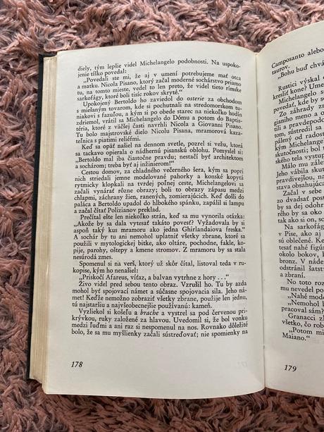 Krásna stará kniha michelangel agónia a extáza 75,