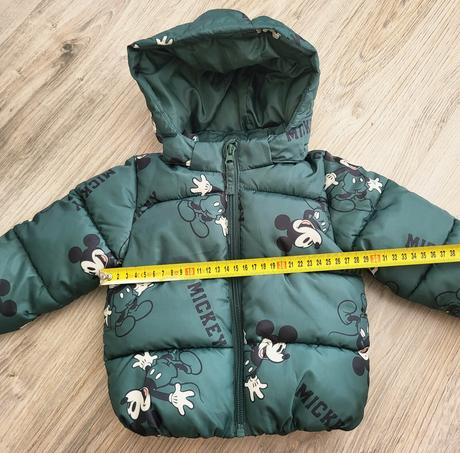 Zimná bunda mickey 74 na 6-9 mesiacov, h&m,74