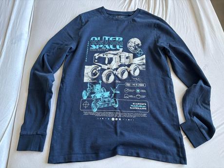 Modré tričko next  dlhý rukáv, next,176