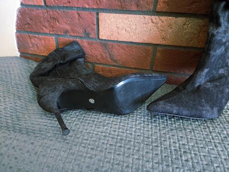 Zara prechodné čižmičky čierny denim, zara,40