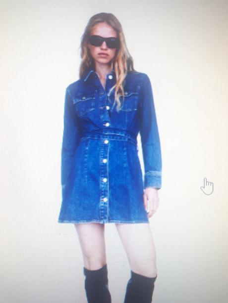 Denimove saty zara, zara,l