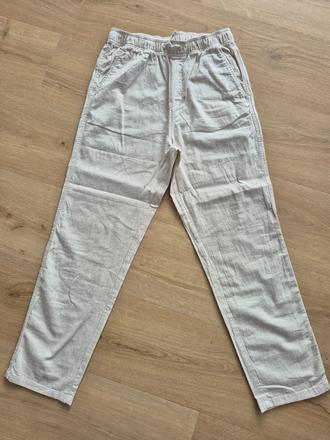 Ľanové nohavice, h&m,164