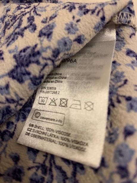 Kvetinkovy top, h&m,m