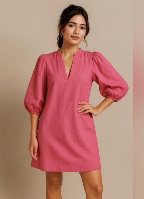 Tunikové šaty bavlna + ľan, h&m,xs