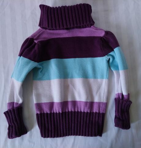 Dievčenský farebný pulóver, rolák, dopodopo, dopodopo,98