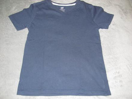 Tmavomodré tričko, h&m,122