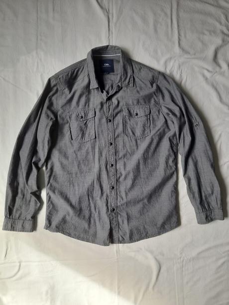 Sivá elegantná košeľa, clockhouse,xl