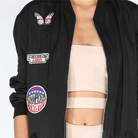 Cierna bomberka s nasivkami, l / m