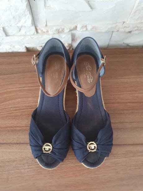 Tmavomodré sandále tom tailor vel.40, tom tailor,40