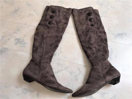 Vysoké semišové čižmy, 38