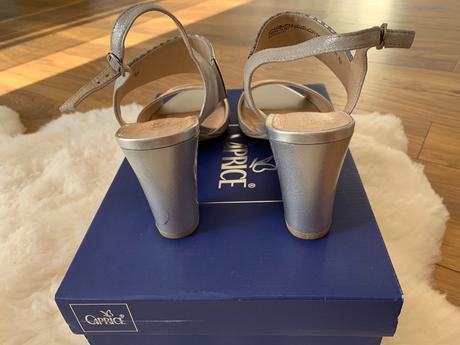 Strieborné sandálky, 40