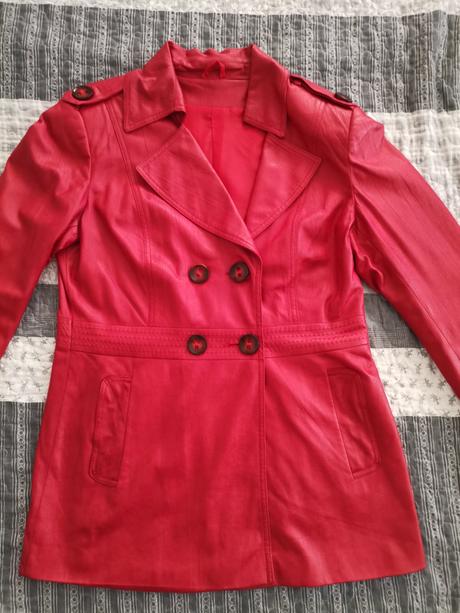 Dámske sako z ekokože, 44