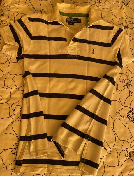 Bavlnené pásikové tričko polo ralph lauren v. m, ralph lauren,m