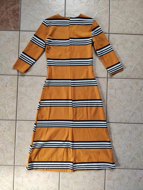 Oranžové midi šaty, reserved,m