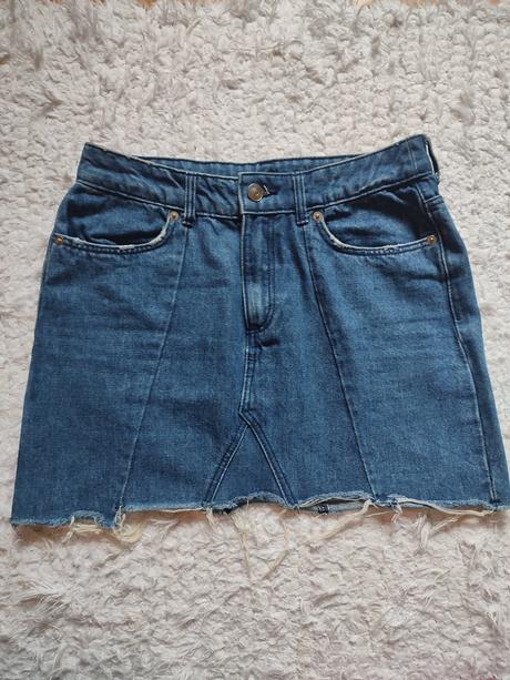 Rifľová sukňa, h&m,xs