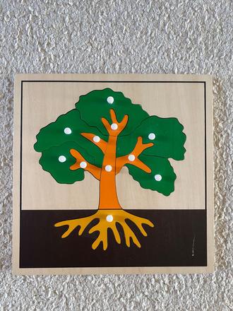 Monetssori vkladacka strom, 