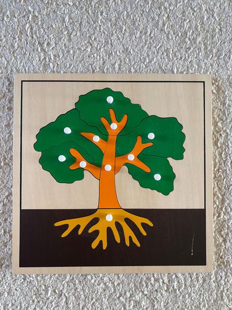 Monetssori vkladacka strom, 