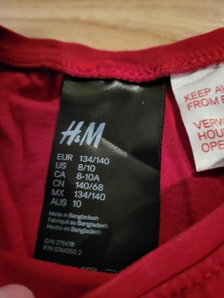 Tričko dl.rukáv, h&m,134