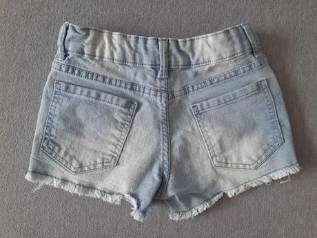 Dievčenské rifľové kraťasy veľ. 128, 128