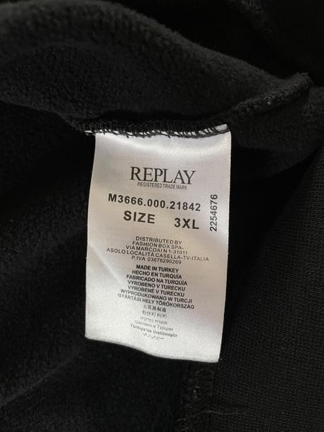 Mikina s nápisom, replay,xxxl