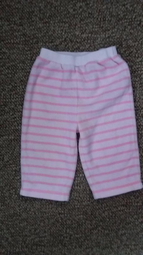 Hrubšie pruhované tepláky - nohavičky, age,74