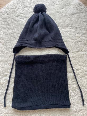 Tmavomodra pletena suprava h&m, h&m,98