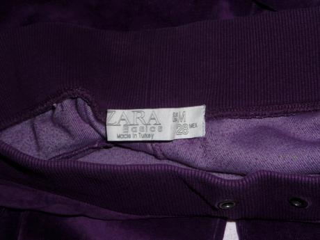 Velúrové tepláky, zara,28