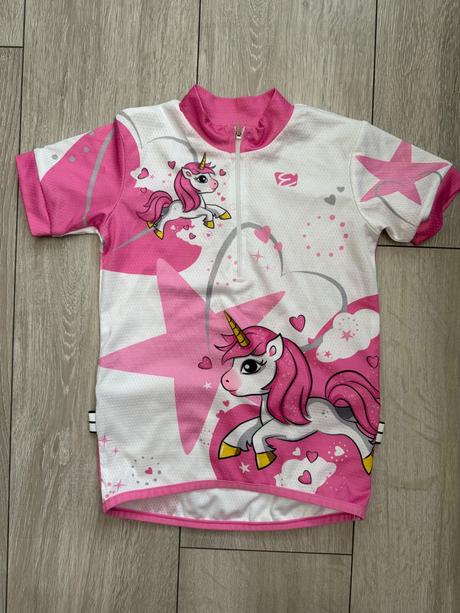 Cyklistický dievčenský dres "jednorožec", 116
