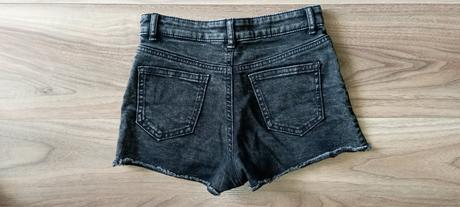 Čierne riflové šortky, h&m,140