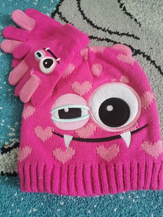 Súprava čiapka a rukavice, 104