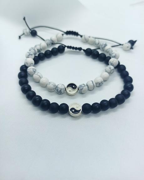 Jing-jang partnerské náramky, 