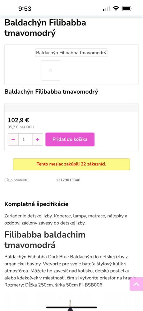 Filibabba luxusný baldachýn,